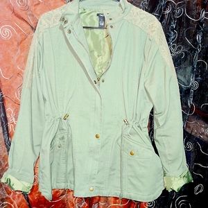 Womens Jacket Drawsting waist